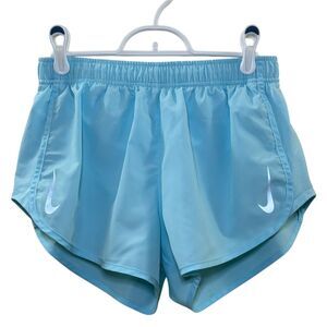 Nike Dri-Fit Tempo High-Cut Running Shorts Light Blue Size Medium